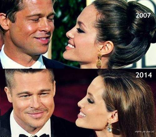Angelina Jolie and Brad Pitt 2007-2014