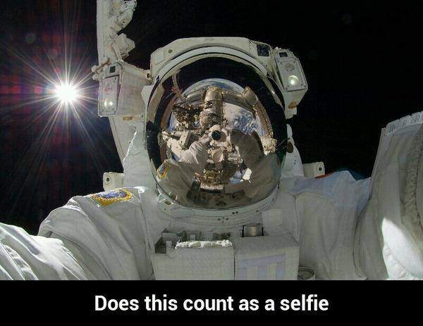 Astronaut -  Does this count as a selfie?
