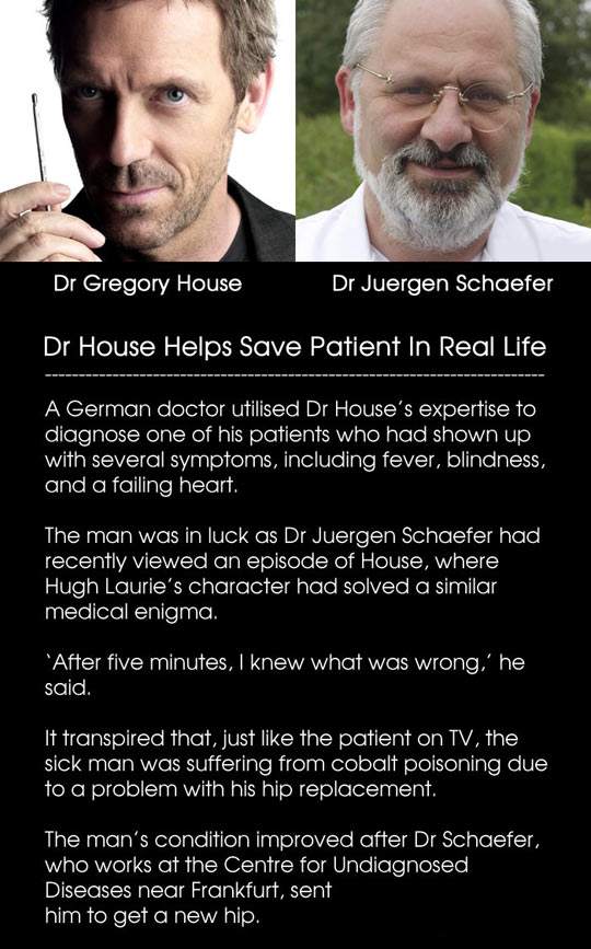 Dr House Helps Save Patient In Real Life