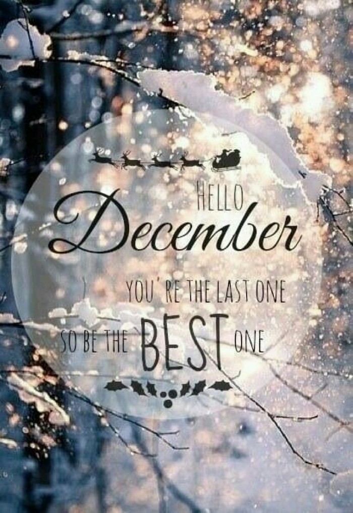 Hello December.  You're the last one...