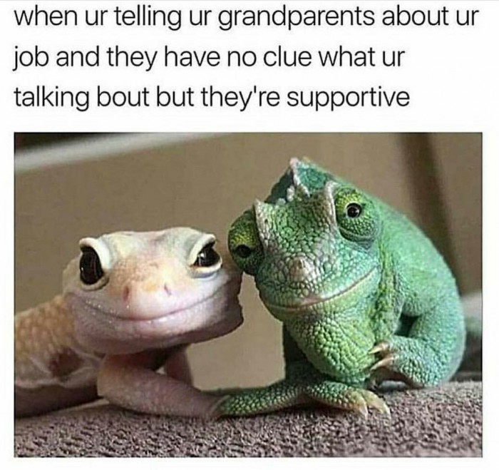 Supportive grandparents...