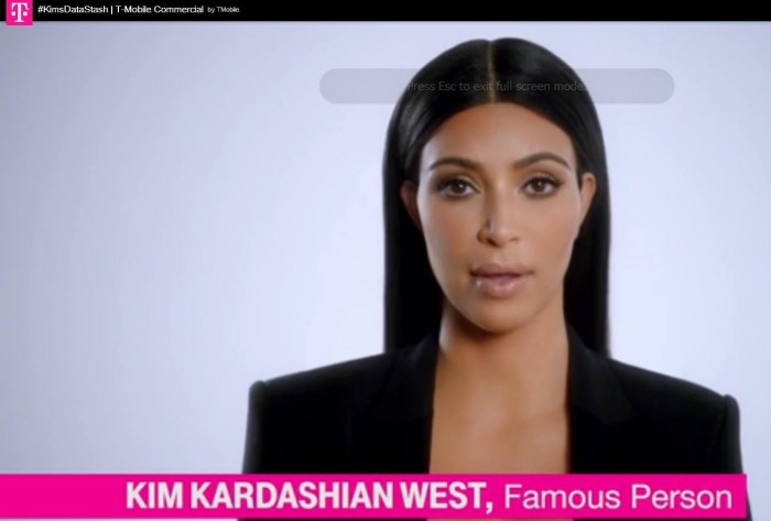 Not even T-Mobile knows what Kim Kardashian does for a living.
