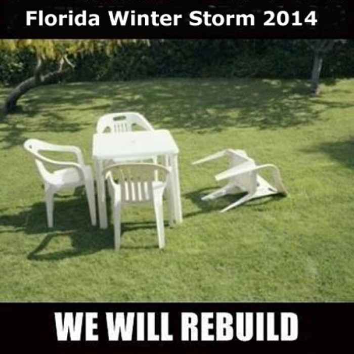Devastating winter storm in Florida