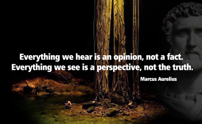 Marcus Aurelius - Everything we hear is an opinion, not a fact...