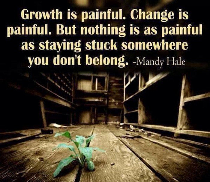 Mandy Hale - Growth is painful. Change is painful. But nothing is...