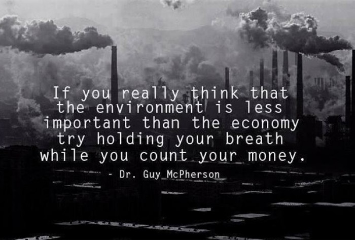 Dr. Guy McPherson - If you really think that the environment is less important...