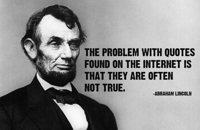 The problem with quotes on internet...