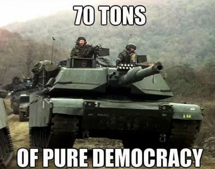 70 tons of pure democracy