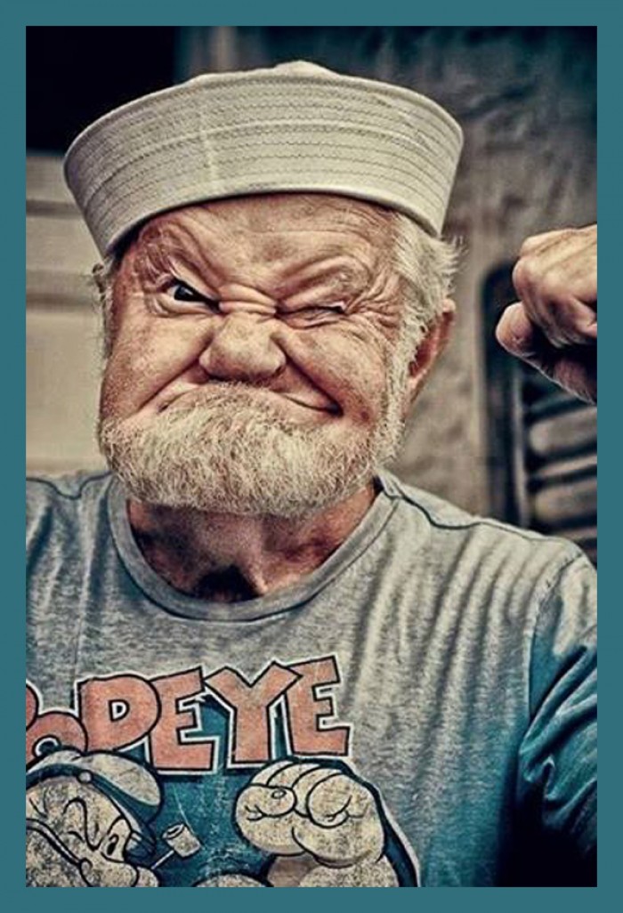 Omg! The real Popeye exists!