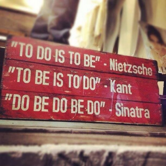 To do, to be, do be