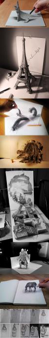8 Stunning 3D Pencil Drawings