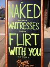 Naked waitresses flirt with you
